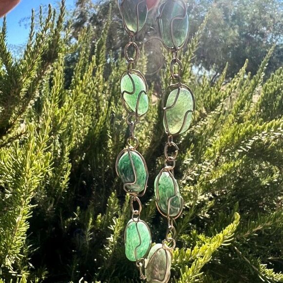 Vintage Green Aventurine Tumbled Stone Bracelet - Picture 2 of 11